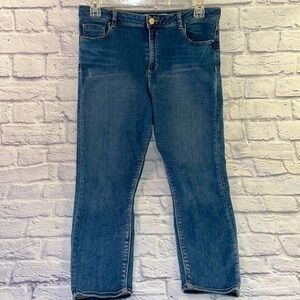 ASOS 24/30 High Rise Stretchy Denim Jean Pants 34”waist x 30” length Skinny Jean